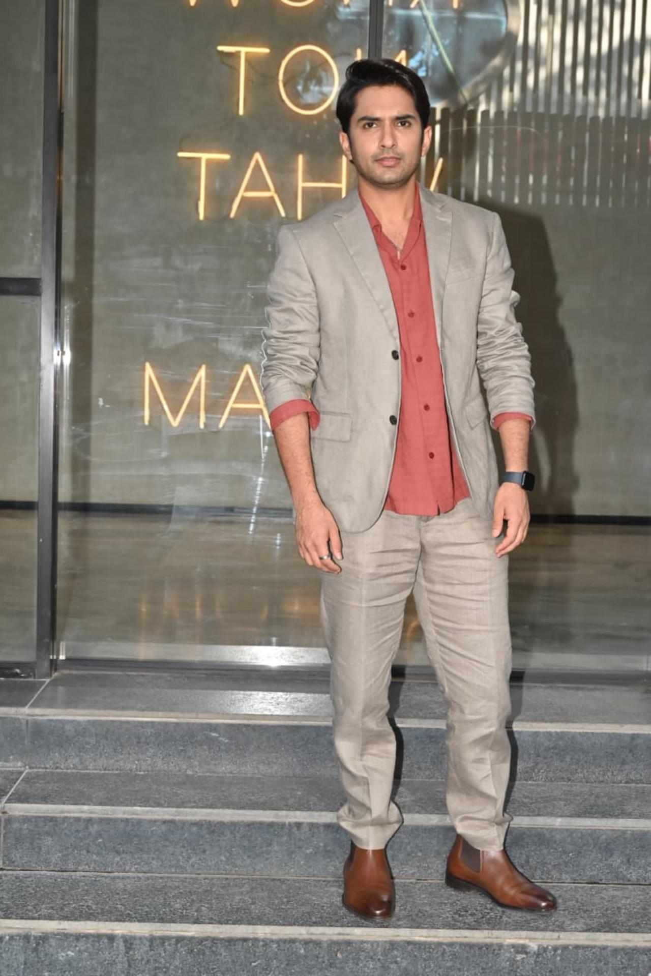Anud Singh Dhaka was spotted at Excel Entertainment for the promotions of his upcoming romance thriller series Psycho Saiyaan.